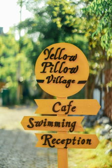 Yellow Pillow village, Chiang Mai, Thailand