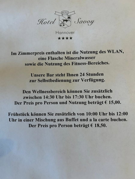 Hotel Savoy Hannover, Hannover, Germany