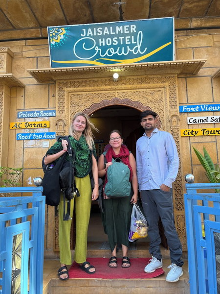Jaisalmer Hostel Crowd, Jaisalmer, India