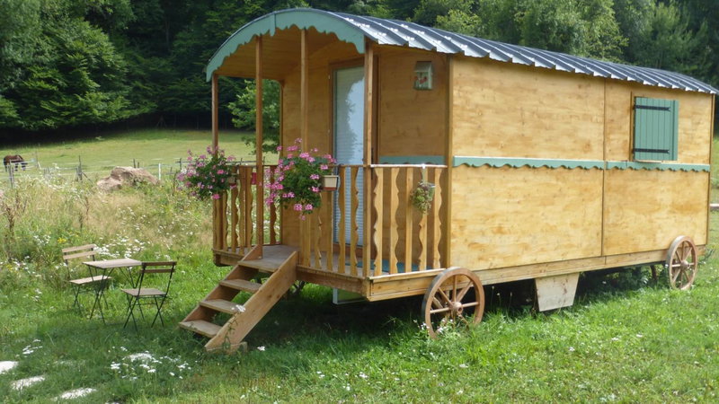 Roulottes Django et Bella, Gueberschwihr, France