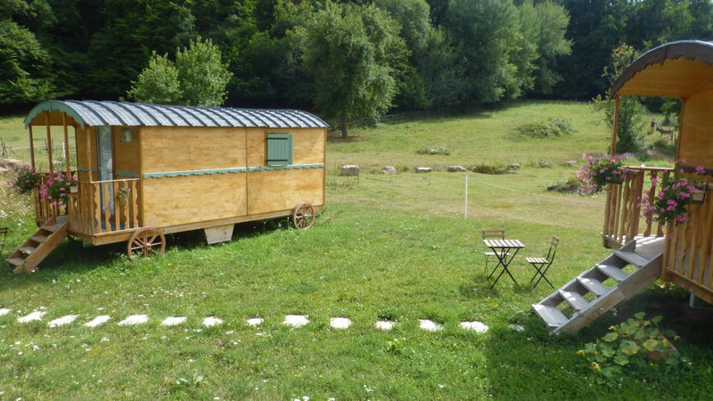 Roulottes Django et Bella, Gueberschwihr, France