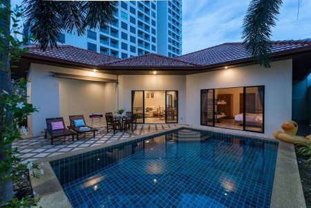 AnB poolvilla 2BR with private beach, Pattaya, Thailand
