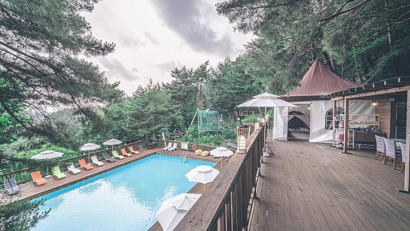 Couplestar in Forest Glamping, Hoengseong, South Korea