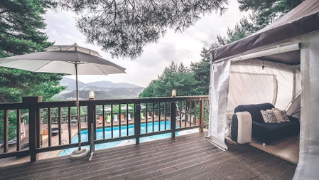 Couplestar in Forest Glamping, Hoengseong, South Korea