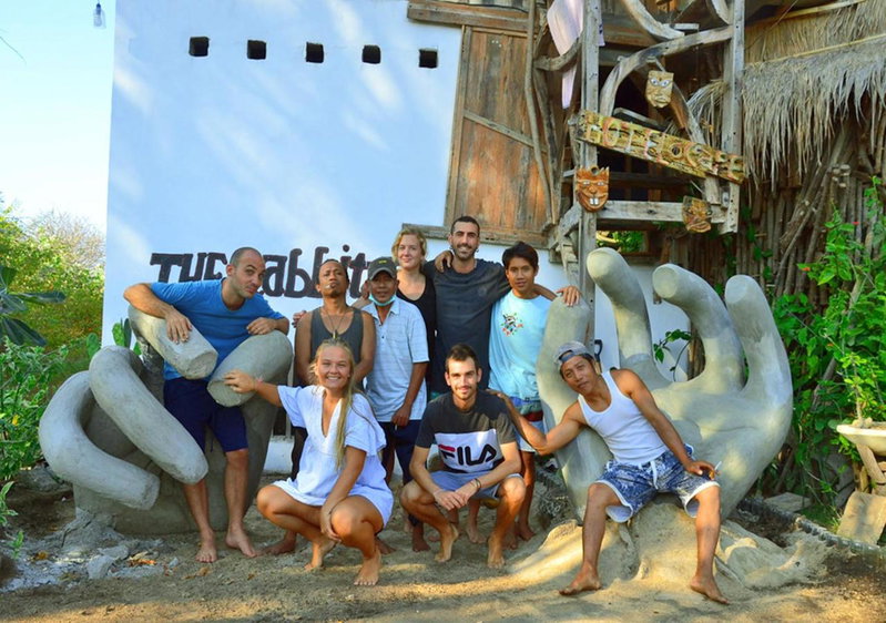 The Rabbit Tree Hostel, Gili Meno, Indonesia