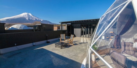 Panoramic Mt. Fuji Views from All Rooms – VISION GLAMPING Resort & Spa YAMANAKAKO, Yamanakako, Japan