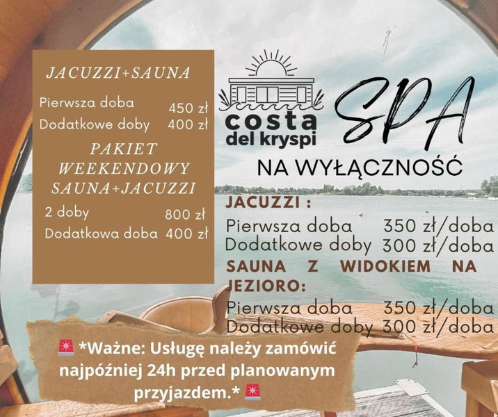 Costa del Kryspi Całoroczne Domy na Wodzie, Cholerzyn, Poland