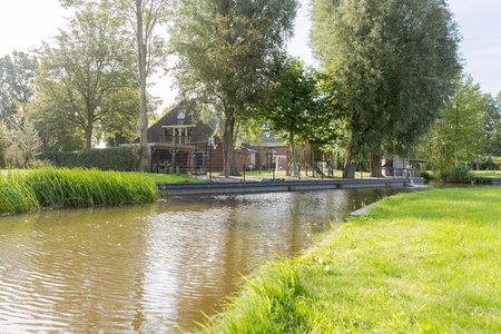 Uitzicht op de haven, Kollum, The Netherlands