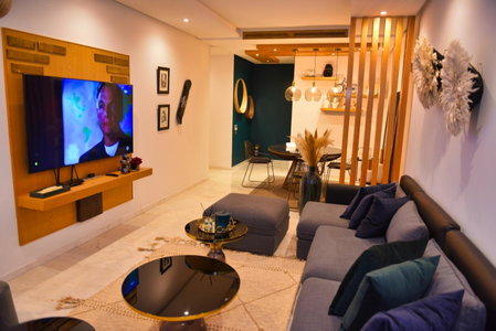 Appartement de prestige climatisé à l'hivernage 400m de la Gare, Marrakech, Morocco