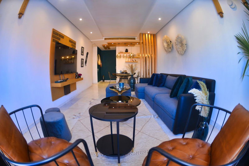 Appartement de prestige climatisé à l'hivernage 400m de la Gare, Marrakech, Morocco