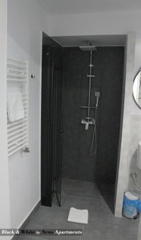 Black & White - News Apartment, Bucharest, Romania