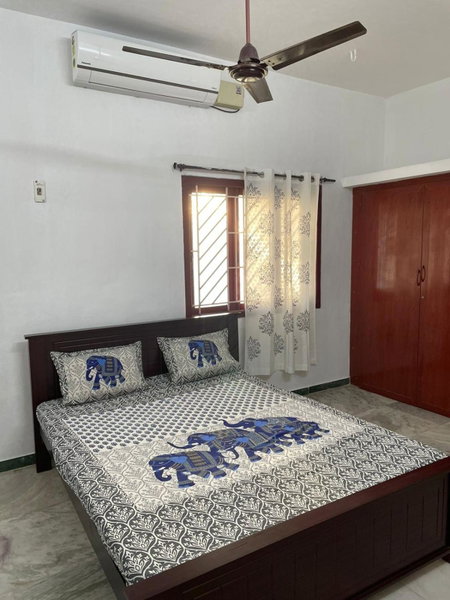 WHITE HOUSE- 1BK Pleasant Apartment with Open Terrace, Coimbatore, India