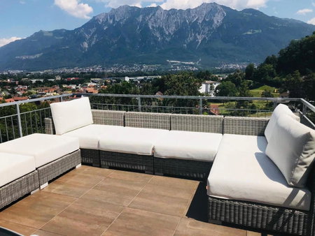 Alpen Panorama view Luxury House with green Garden, Buchs, Switzerland