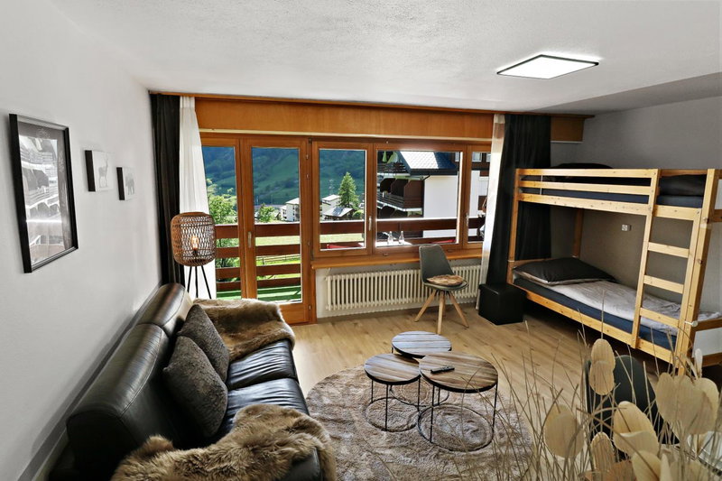Nouveau studio avec vue imprenable sur la vallée, Leukerbad, Switzerland
