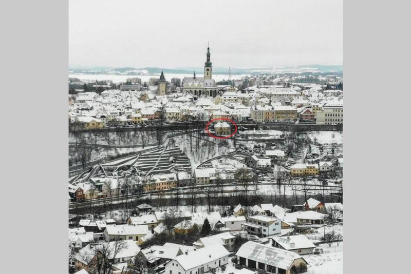 Pod Parkany studio with view, Tábor, Czechia