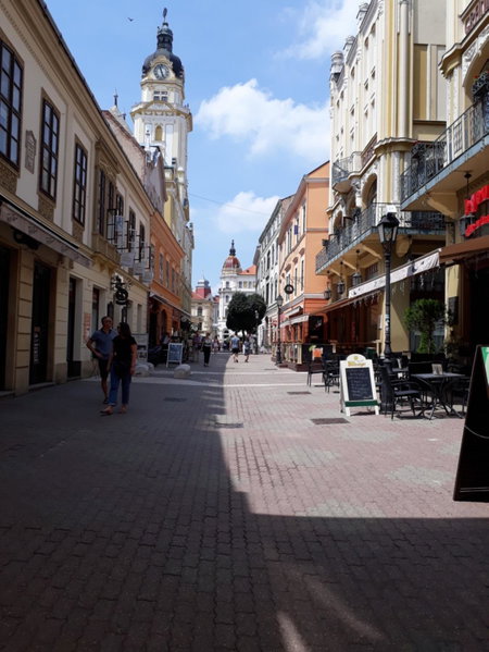 Sunny city center, Pécs, Hungary