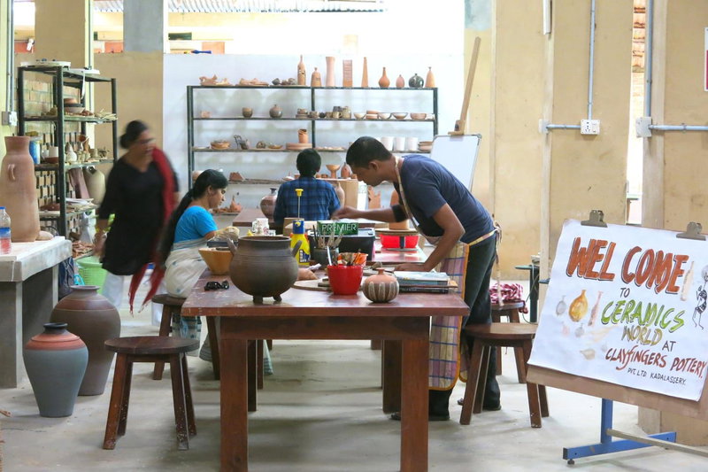 Clayfingers Art Cottage, Trichūr, India