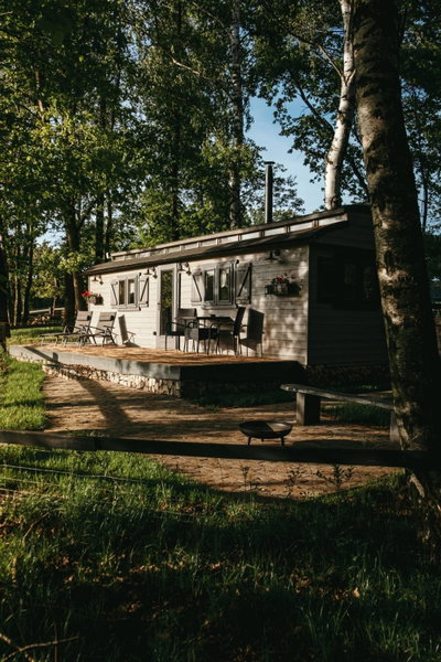 Chata u lesa RANCH NA HRANICI, Baška, Czechia