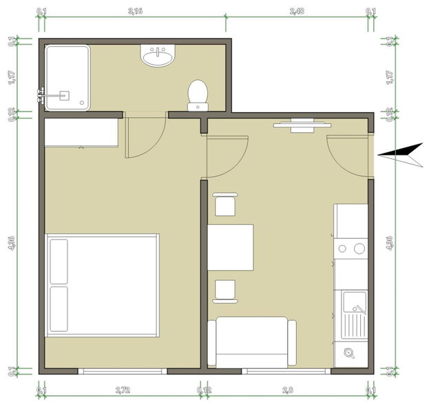 Apartmán na výsluní, Luhačovice, Czechia