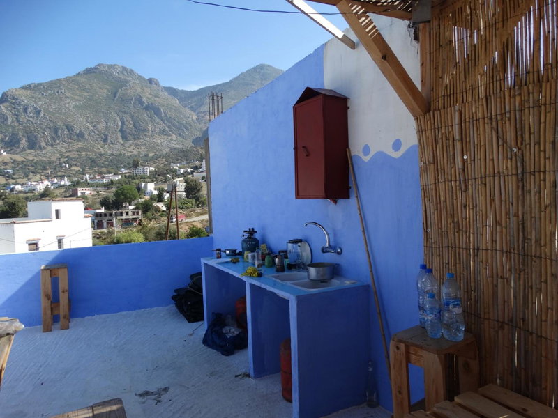 AliBaba Apartment Hostel Bamboo Rooftop Room, Chefchaouene, Morocco