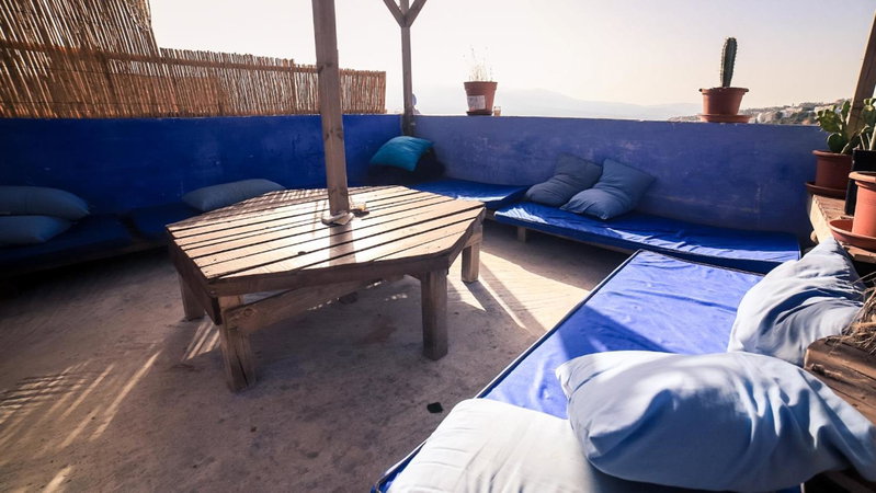 AliBaba Apartment Hostel Bamboo Rooftop Room, Chefchaouene, Morocco