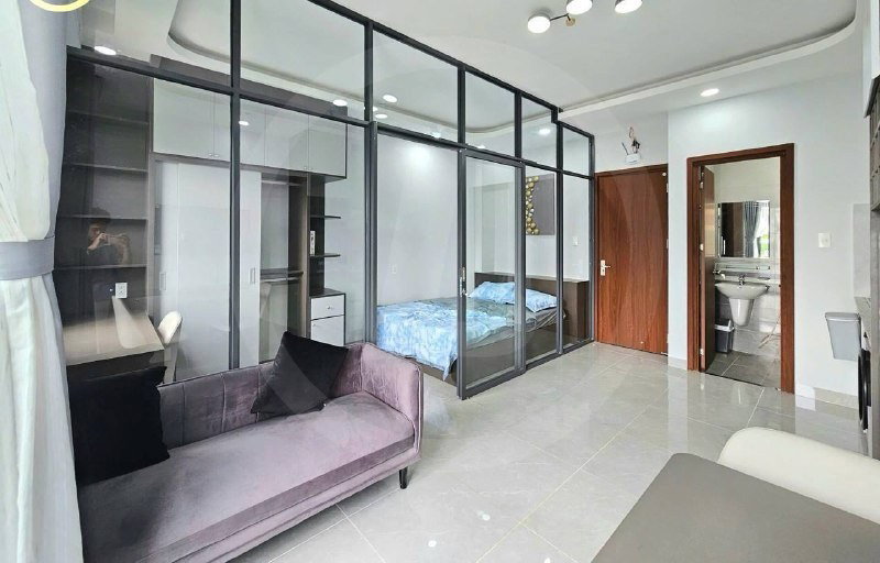 Apartment for rent in Ho Chi Minh City, Vietnam · District 2 - Thao Dien / An Phu · 1 room, 1 bath
