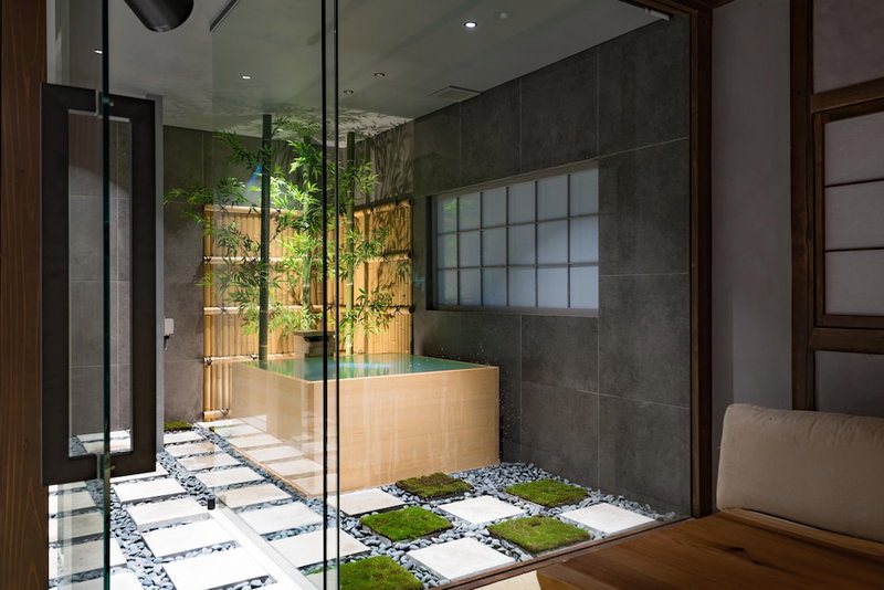 KONJAKUSO Osaka Bentencho "HIKARIYUYA" Projection Mapping SPA, Osaka, Japan