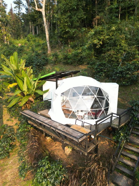 เตนท์โดมชายดอย ดอยแม่แจ๋ม ลำปาง, Ban Mai, Thailand