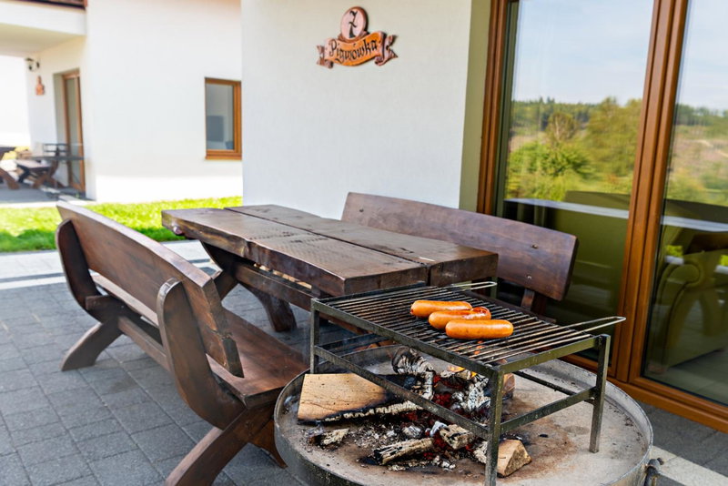 Malinowe Wzgórze domki 90 m2 z sauną i balią- płatna, Krzeszna, Poland