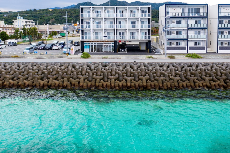 Mr.KINJO in MOTOBU OCEAN TERRACE, Motobu, Japan