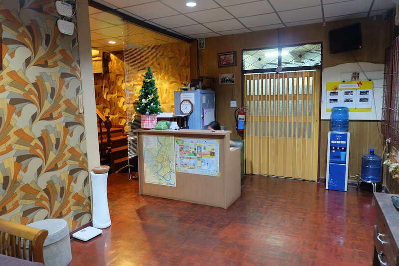 Decor do hostel, Bangkok, Thailand
