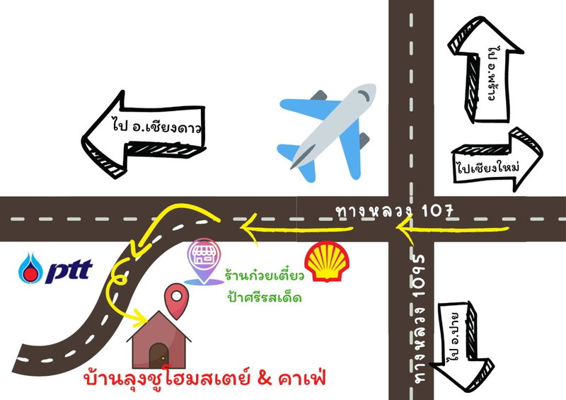 BaanlungchuHomestay&Cafe, Amphoe Mae Taeng, Thailand