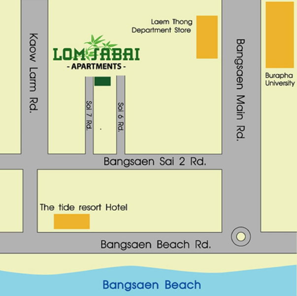 Lomsabai Apartments, Bangsaen, Thailand