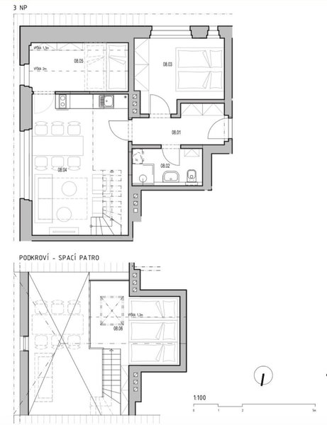 Mezonetový apartmán ve skandinávském stylu, Rokytnice nad Jizerou, Czechia
