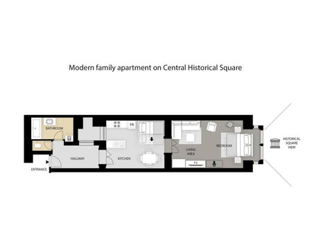 Modern family apt. with Central Square entrance, Hradec Králové, Czechia