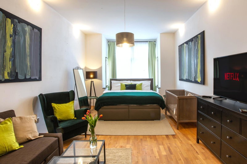 Modern family apt. with Central Square entrance, Hradec Králové, Czechia