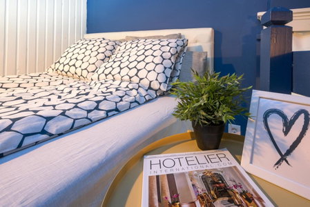 Danube studio apartment, Budapest, Hungary