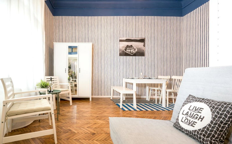 Danube studio apartment, Budapest, Hungary
