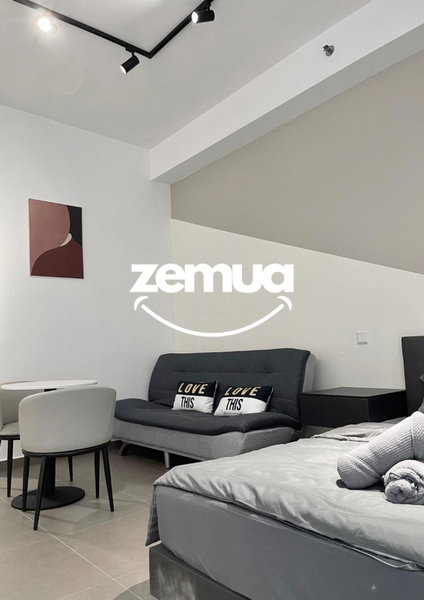 Minimalist Style Monthly Stay Fully Furnished Near 1U & IKEA WiFi Free Weekly Room Service, Petaling Jaya, Malaysia
