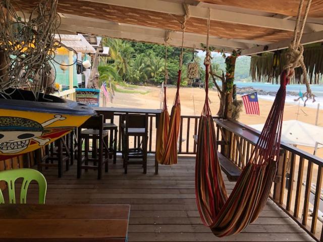 Beachfront Hut Upstairs Astra - Beach Shack Chalet, Tioman Island, Malaysia