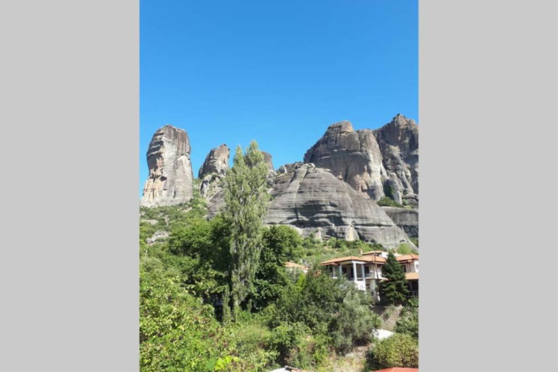 The house under the rocks of Meteora 1, Kalabaka, Greece