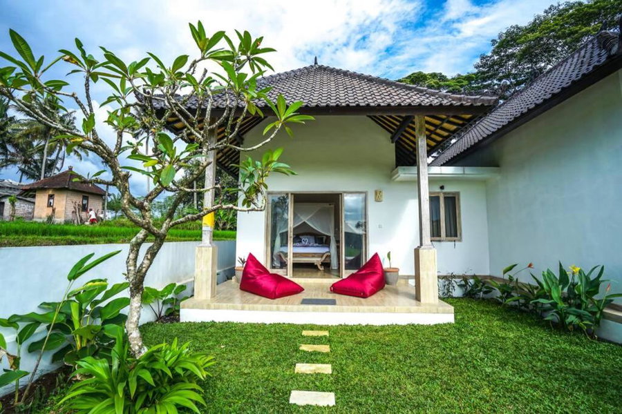 2 BR Villa with open view of rice paddies & sunset, Gianyar, Indonesia