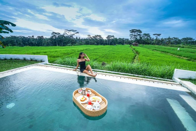 2 BR Villa with open view of rice paddies & sunset, Gianyar, Indonesia