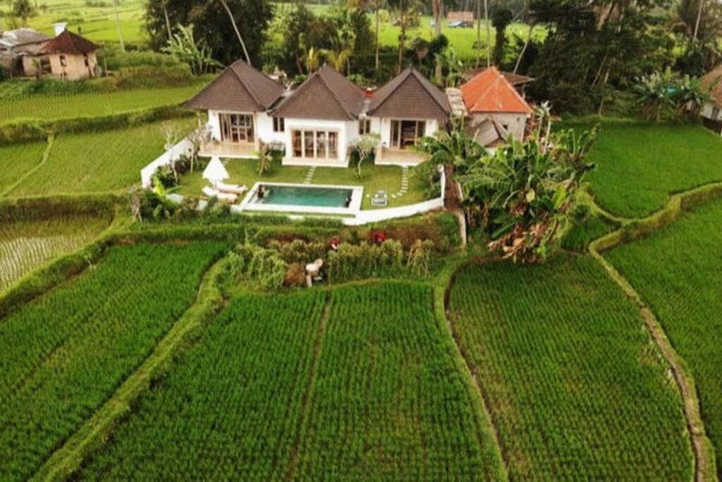 2 BR Villa with open view of rice paddies & sunset, Gianyar, Indonesia