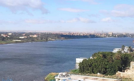 Nile Pyramidal view place, Cairo, Egypt