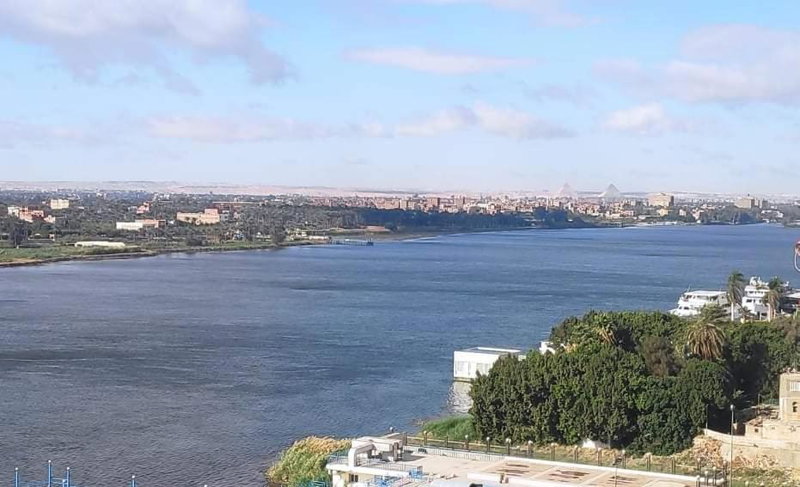Nile Pyramidal view place, Cairo, Egypt