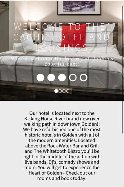 The Cache Hotel and Lodgings, Golden, Canada
