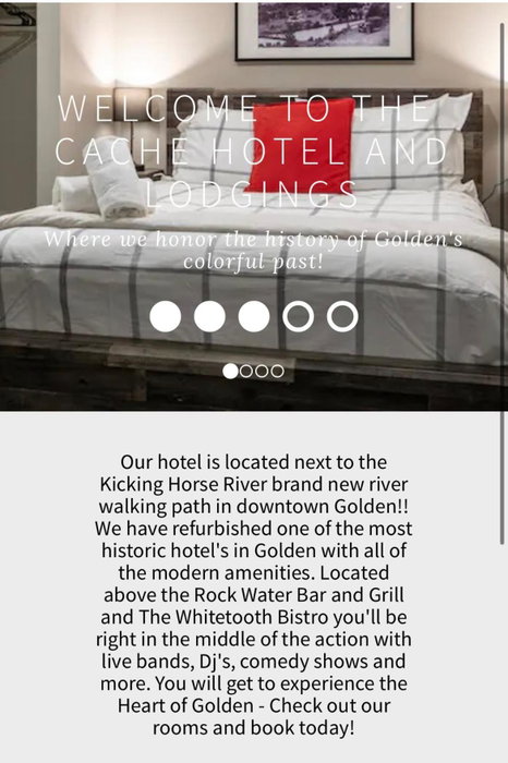 The Cache Hotel and Lodgings, Golden, Canada