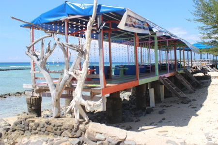 Coral Beach Seaside, Gili Trawangan, Indonesia