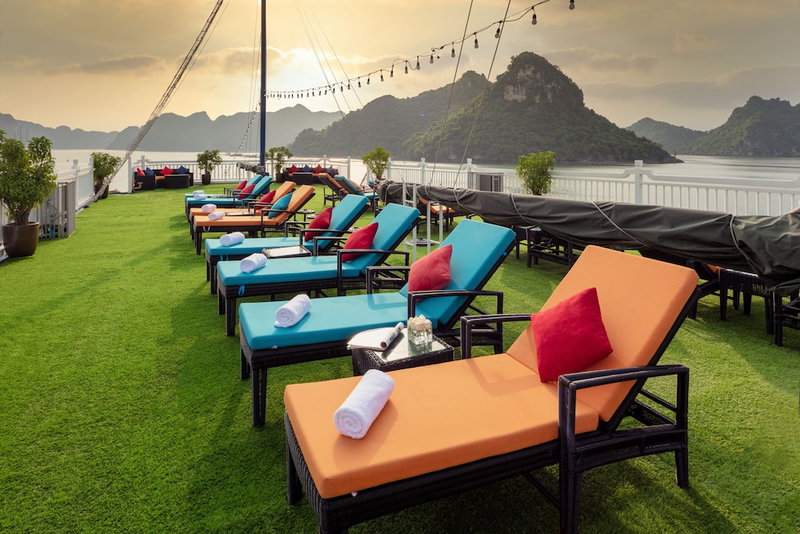 Verdure Lotus Luxury Cruise on Lan Ha Bay, Ha Long, Vietnam